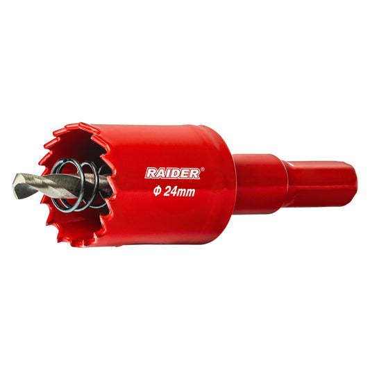 Raider Accessories Carota bi-metal HSS ø24mm cu burghiu pilot RD