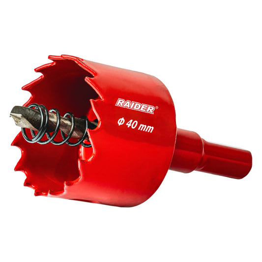 Raider Accessories Carota bi-metal HSS ø40mm cu burghiu pilot RD