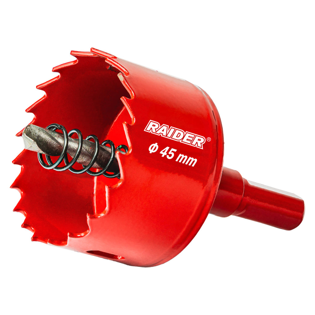Raider Accessories Carota bi-metal HSS ø45mm cu burghiu pilot RD