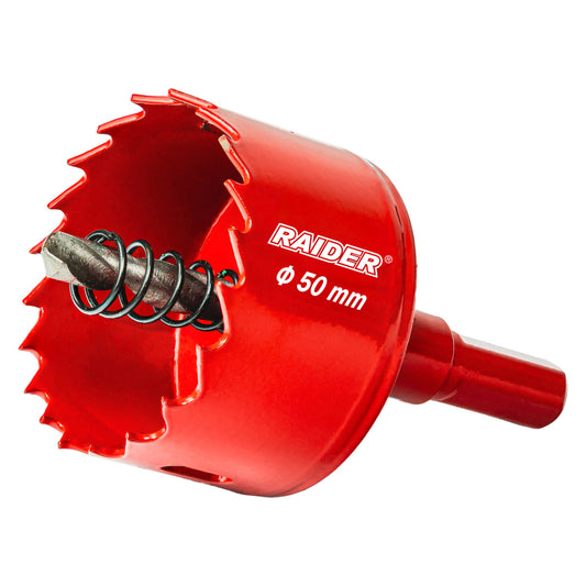 Raider Accessories Carota bi-metal HSS ø50mm cu burghiu pilot RD