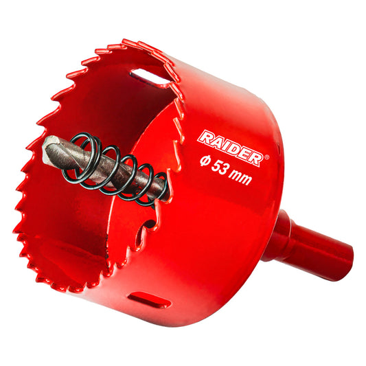 Raider Accessories Carota bi-metal HSS ø53mm cu burghiu pilot RD