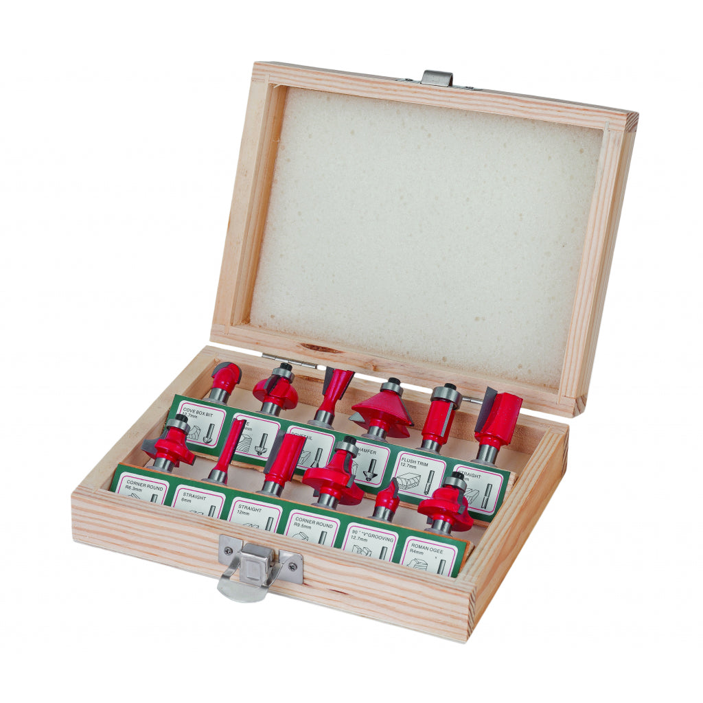 Raider Accessories Set 12 freze profilate ø8mm pentru lemn