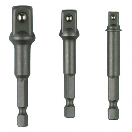 Raider Accessories Set 3 adaptori tubulara patrati ¼ HEX la ⅜ si ½ Raider