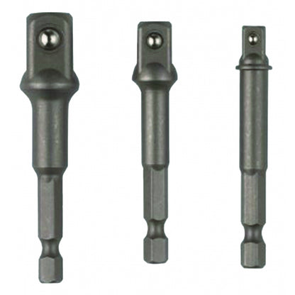 Raider Accessories Set 3 adaptori tubulara patrati ¼ HEX la ⅜ si ½ Raider