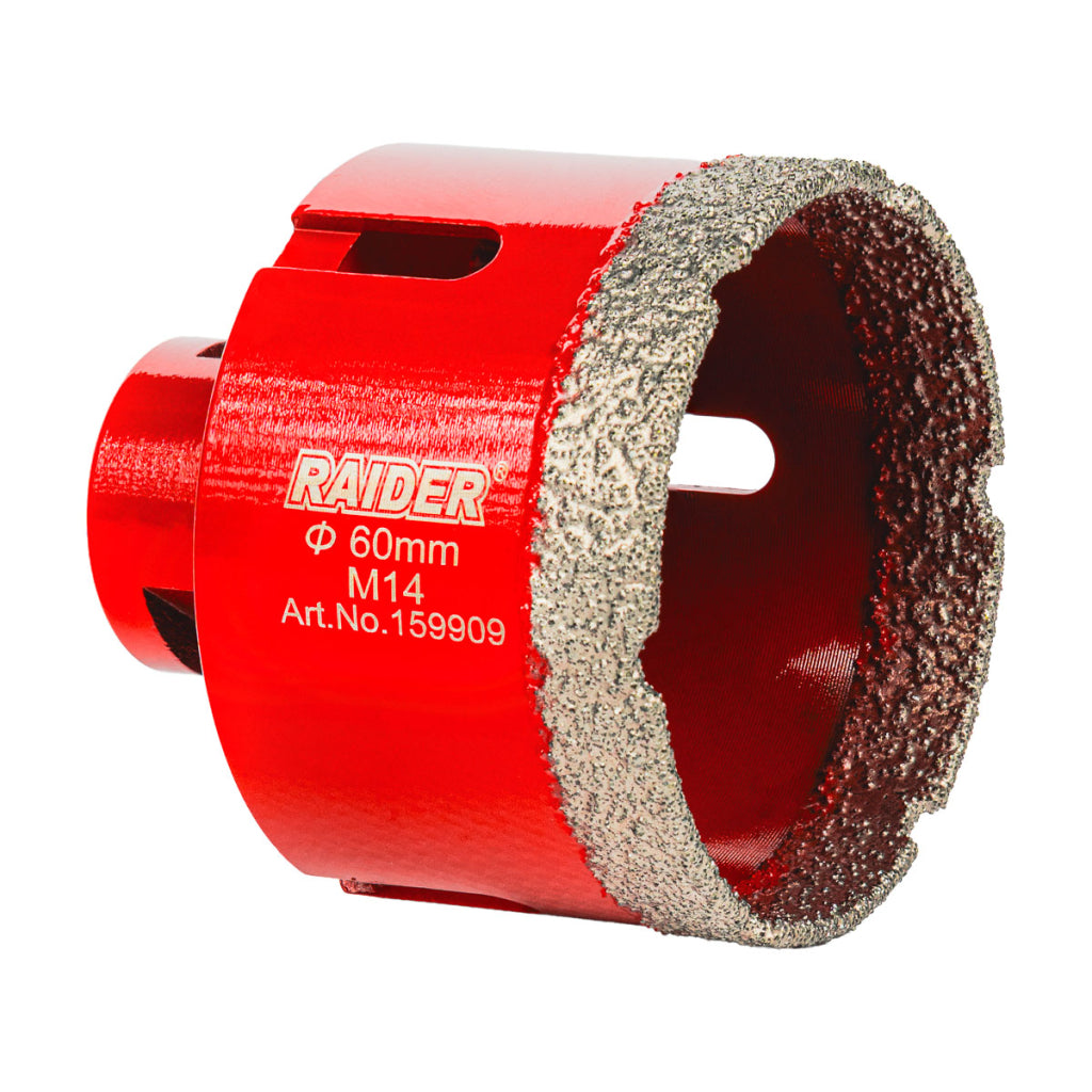 Raider Accessories Carota diamantata pentru Carotare uscata M14 Ø60mm