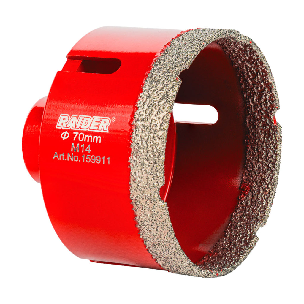 Raider Accessories Carota diamantata pentru Carotare uscata M14 Ø70mm