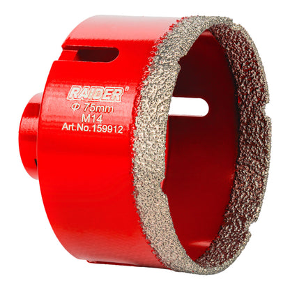Raider Accessories Carota diamantata pentru Carotare uscata M14 Ø75mm