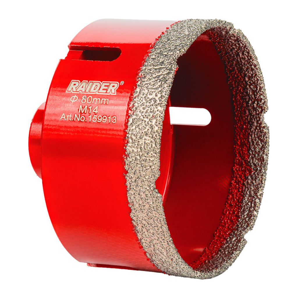 Raider Accessories Carota diamantata pentru Carotare uscata M14 Ø80mm