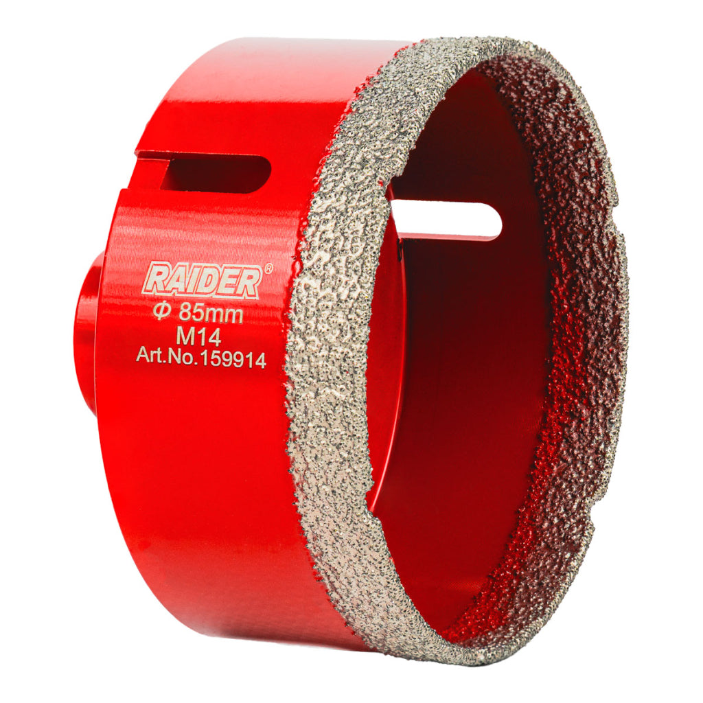 Raider Accessories Carota diamantata pentru Carotare uscata M14 Ø85mm