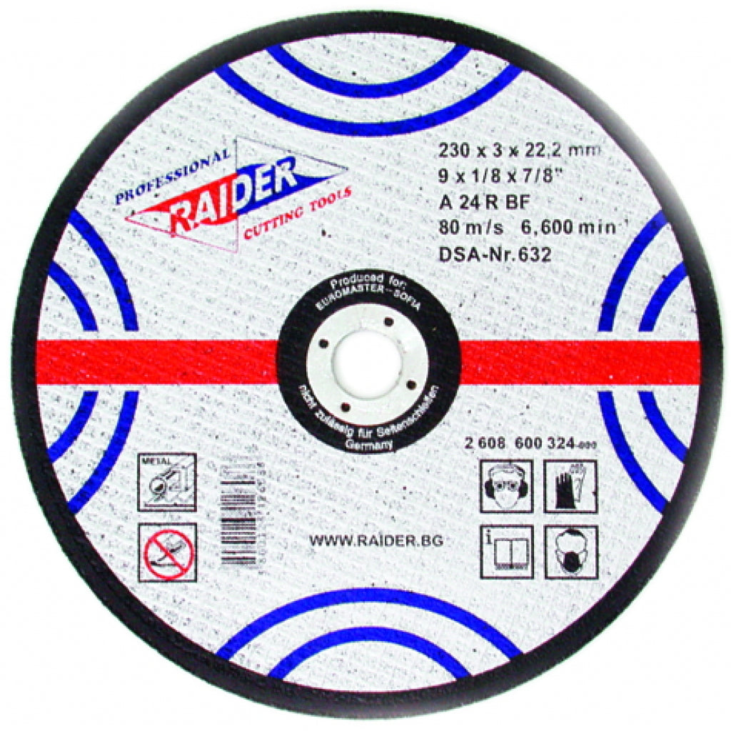 Raider Accessories Disc pentru taiat metal 115х3.2х22.2mm