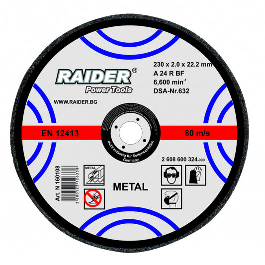 Raider Accessories Disc pentru taiat metal 230х2х22.2mm