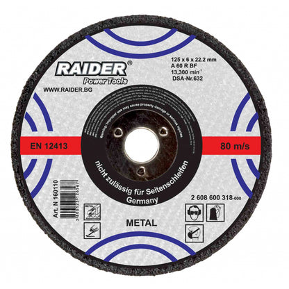 Raider Accessories Disc abraziv metal 230х6х22.2mm