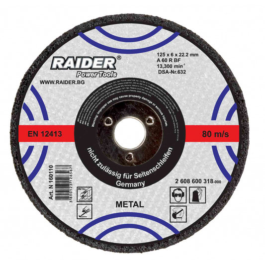 Raider Accessories Disc abraziv metal 230х6х22.2mm