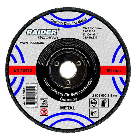 Raider Accessories Disc pentru taiat metal 115х1.2х22.2mm