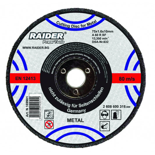 Raider Accessories Disc pentru taiat metal 115х1.0х22.2mm