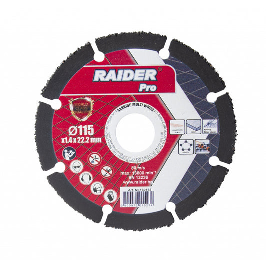 Raider Accessories Disc debitare multmaterial cu carbura 115x22.2mm