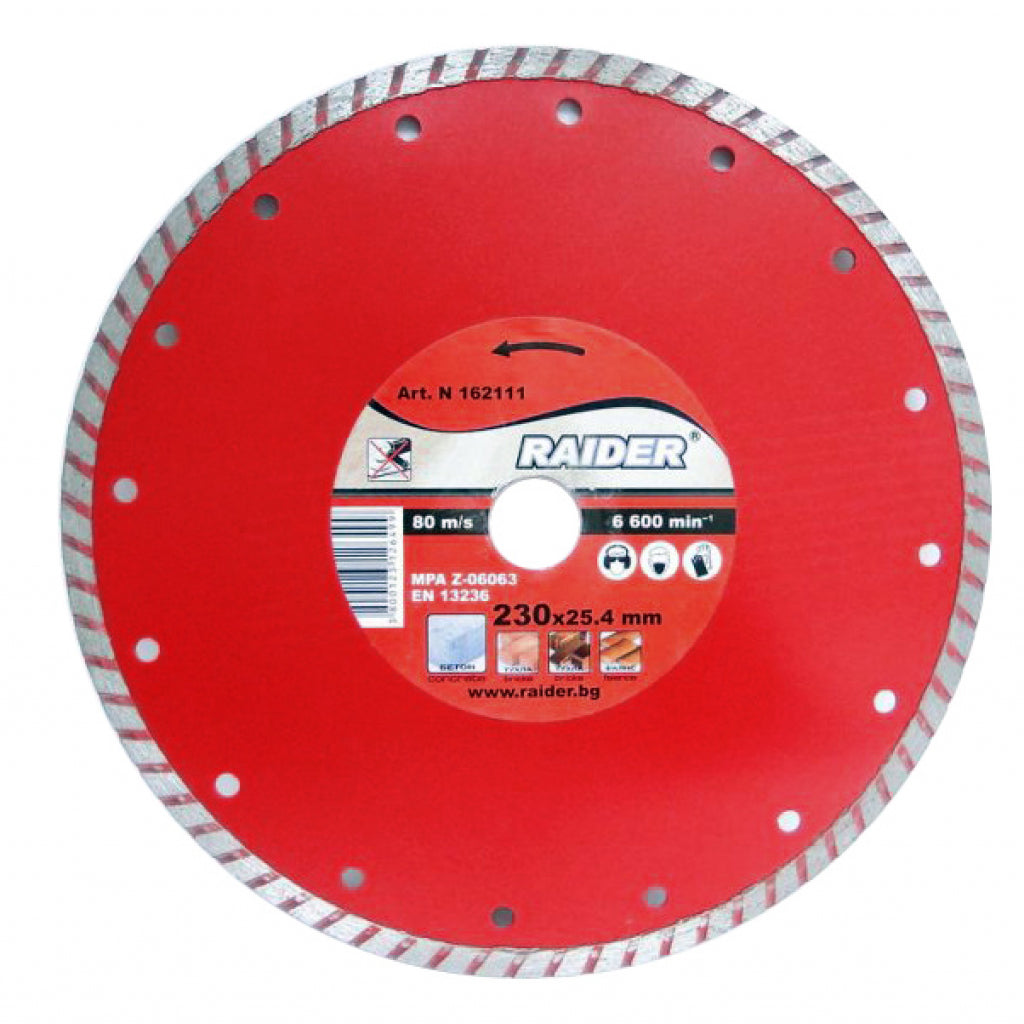 Raider Accessories Disc diamantat Turbo 230x22.2mm RD-DD08