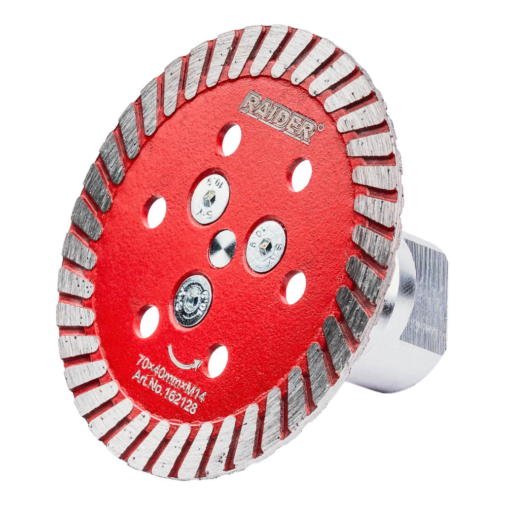 Raider Accessories Disc diamantat segmentat uscat M14 70x40mm