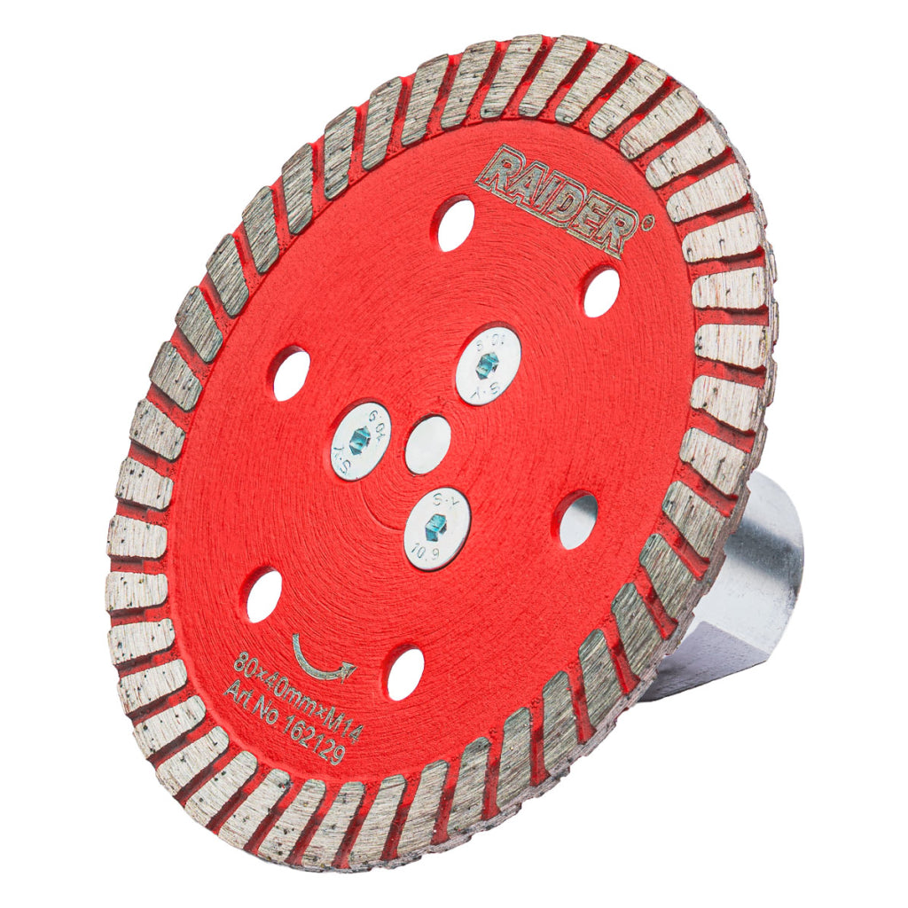 Raider Accessories Disc diamantat segmentat uscat M14 80x40mm