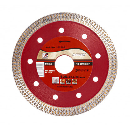 Raider Accessories Disc diamantat Turbo 125x22.2x1.2mm RD-DD22