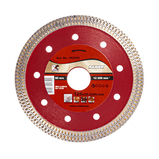 Raider Accessories Disc diamantat Turbo 125x22.2x1.2mm RD-DD22