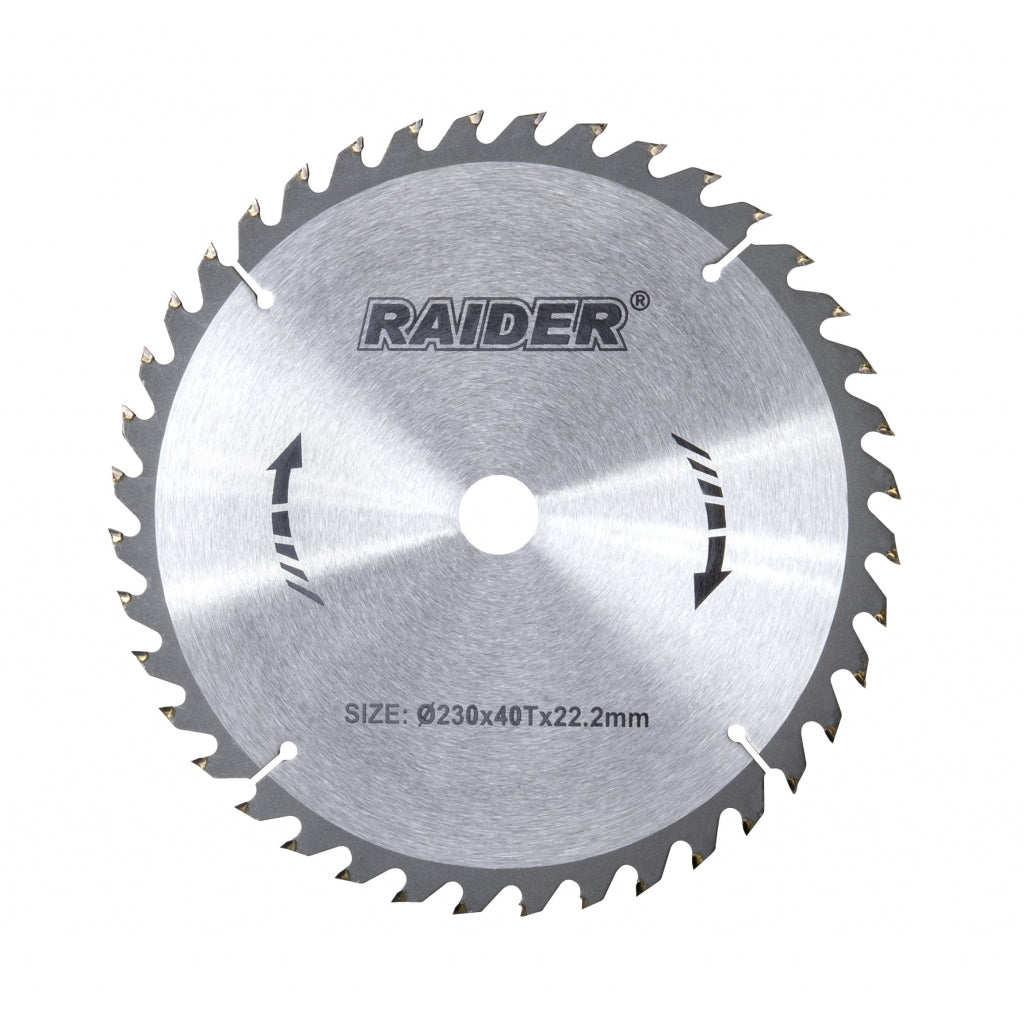 Raider Accessories Disc circular pentru lemn 230х40Тх22.2mm RD-SB02
