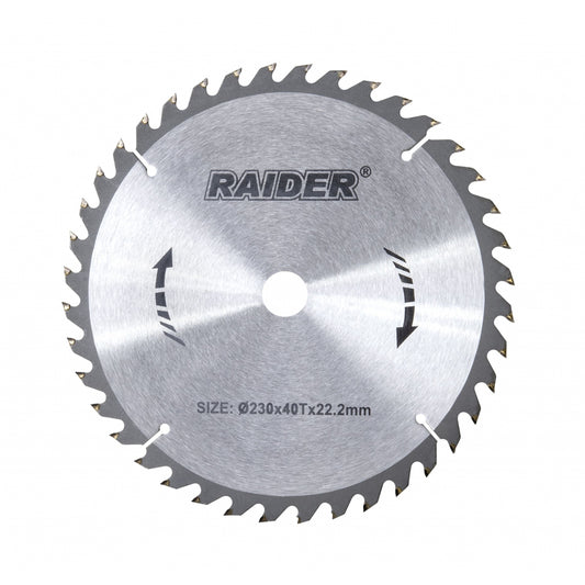 Raider Accessories Disc circular pentru lemn 230х40Тх22.2mm RD-SB02