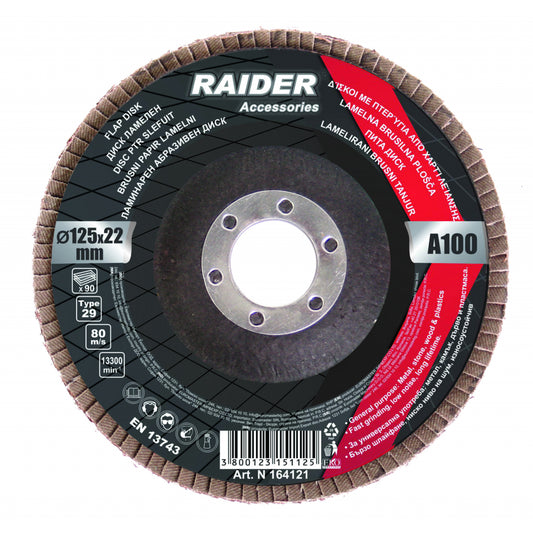 Raider Accessories Disc circular cu lamele smirghel ø125mm А60
