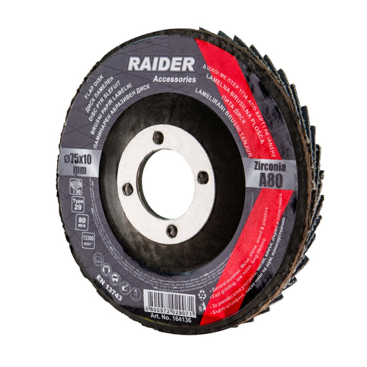 Raider Accessories Disc circular cu lamele smirghel ø75mm А80