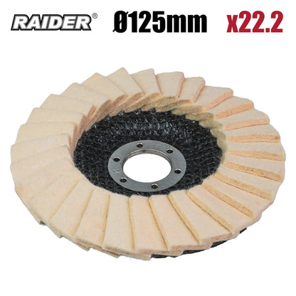 Raider Accessories Disc lamelar din lana ø125mm grosime 4mm