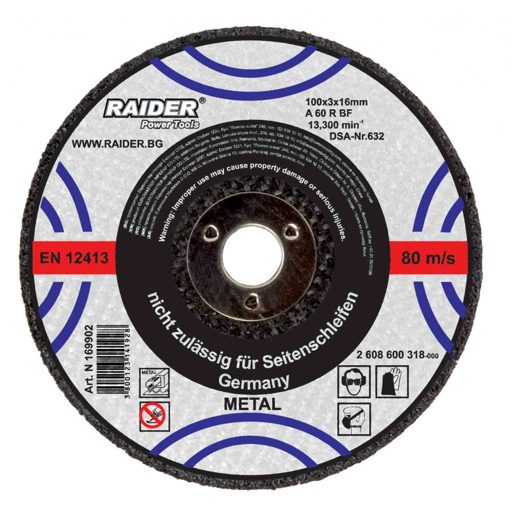 Raider Accessories Disc pentru taiat metal 100x3x16mm