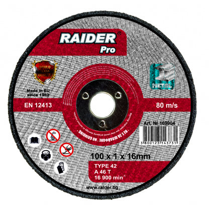 Raider Accessories Disc pentru taiat metal 100x1x16mm