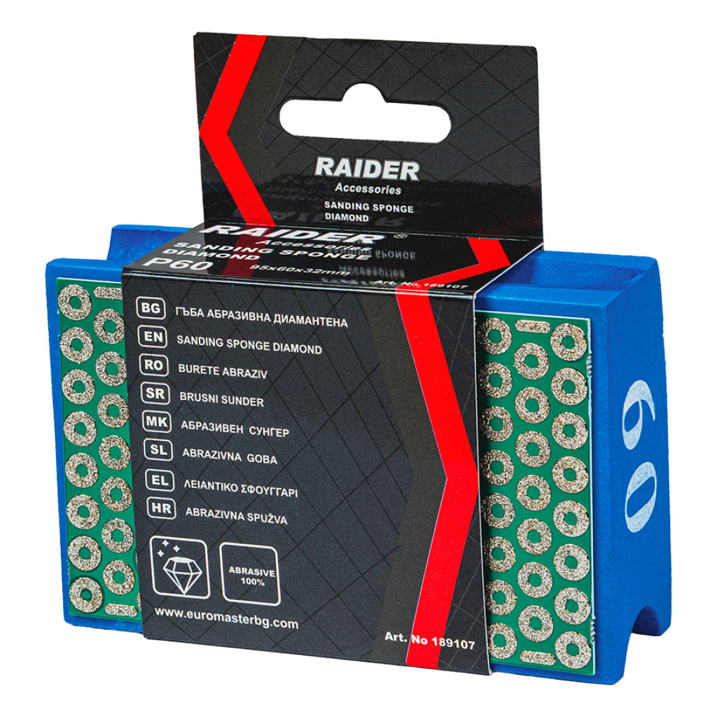 Raider Accessories Burete diamantat 95x60x32mm P60
