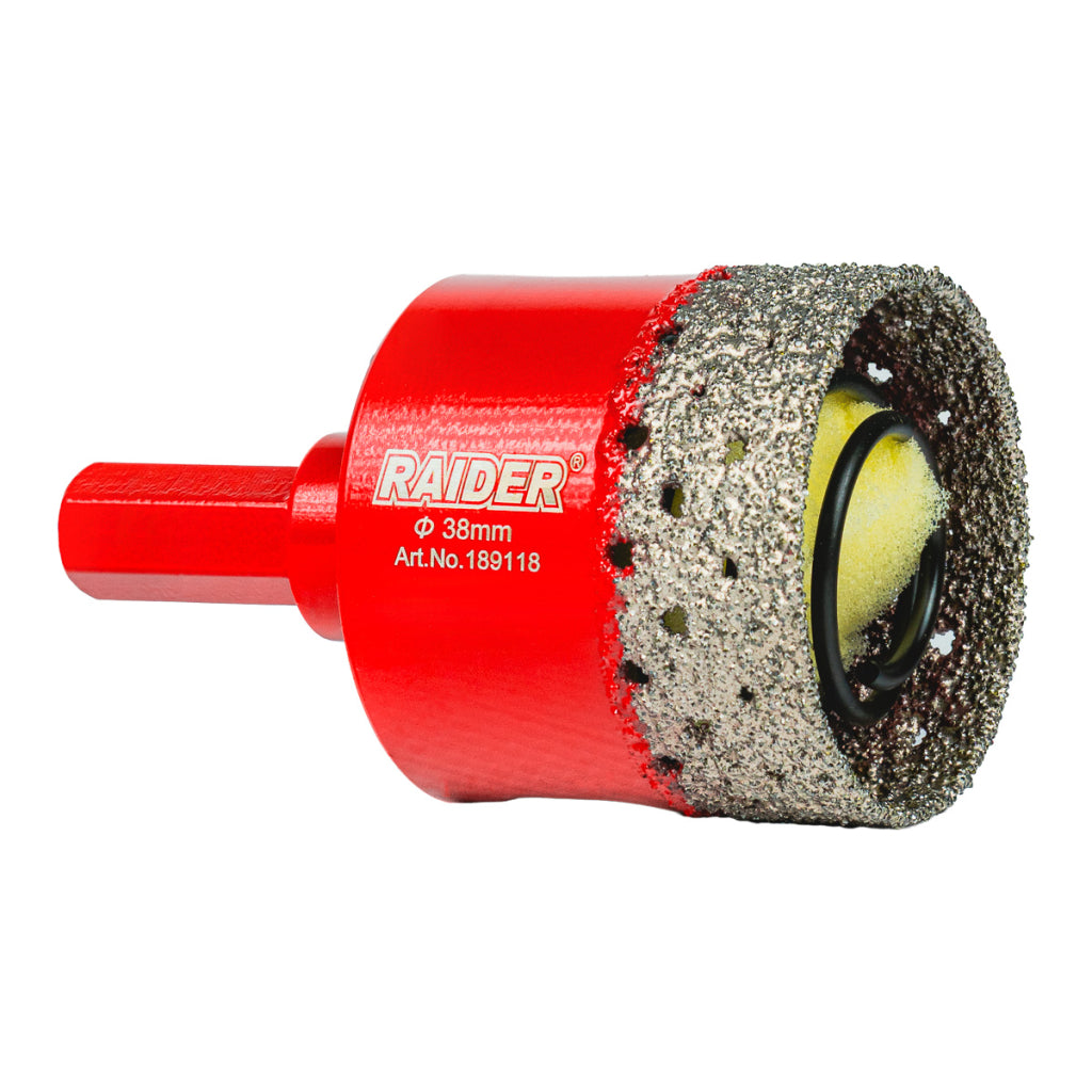 Raider Accessories Carota diamantata cu arc pentru Carotare umeda HEX Ø38mm