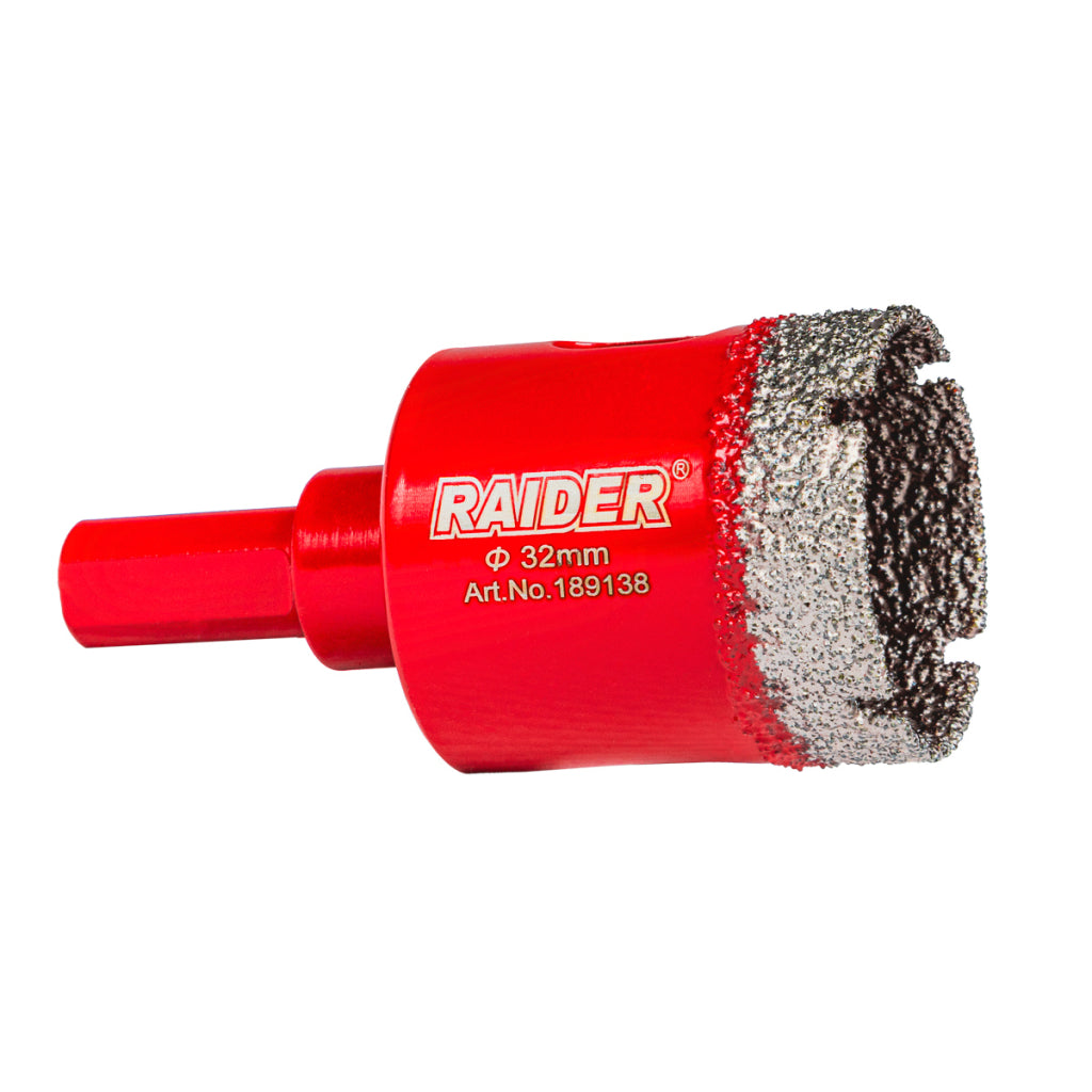 Raider Accessories Carota diamantata pentru Carotare uscata HEX Ø32mm