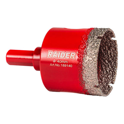 Raider Accessories Carota diamantata pentru Carotare uscata HEX Ø40mm