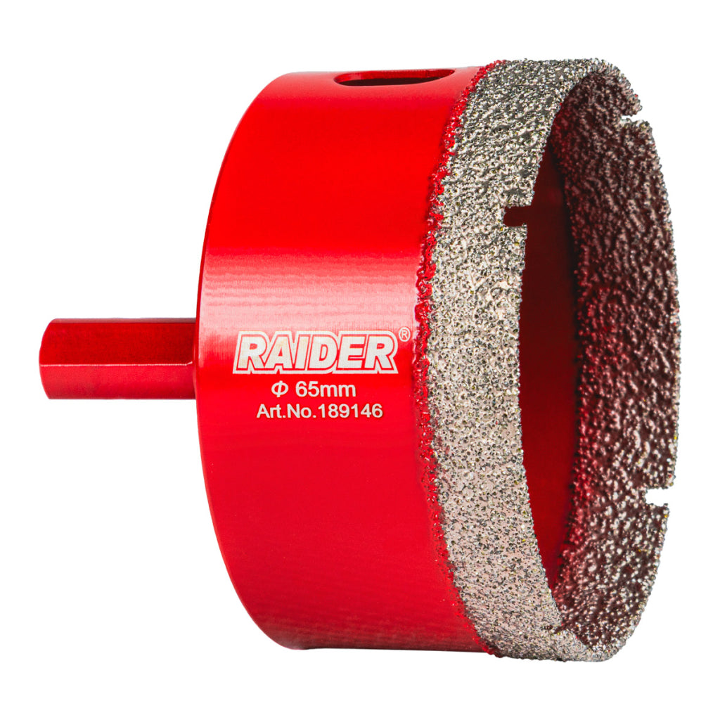 Raider Accessories Carota diamantata pentru Carotare uscata HEX Ø65mm
