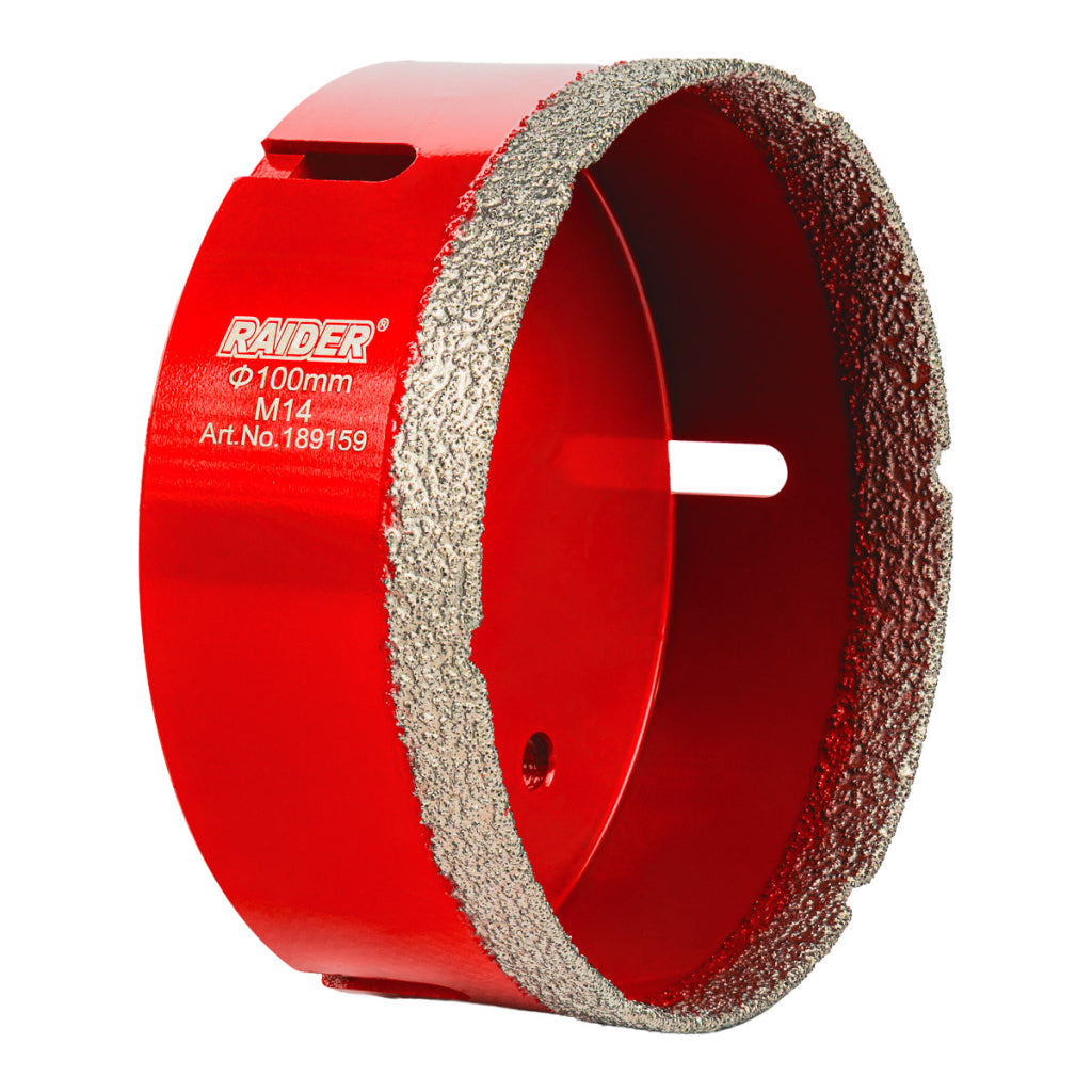 Raider Accessories Carota diamantata pentru Carotare uscata M14 Ø 100mm