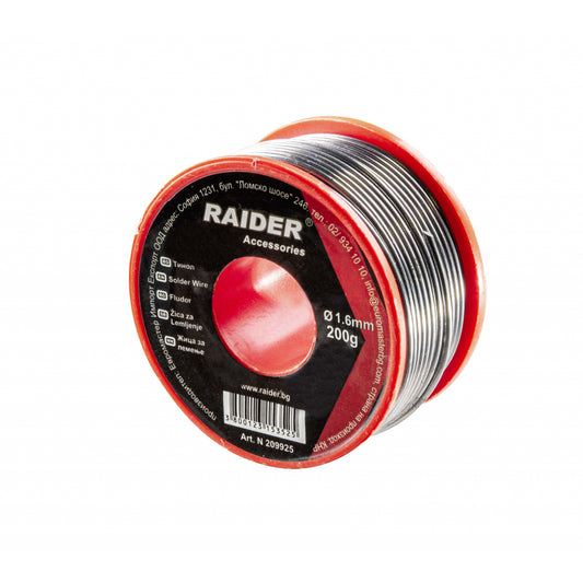 Raider Accessories Fludor ø1.6mm 200g 60%Sn 40%Pb