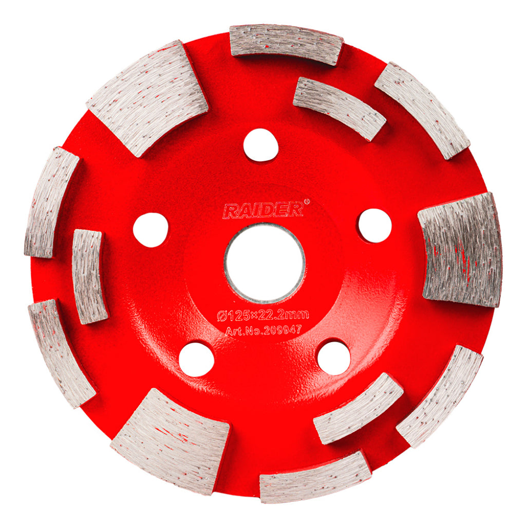 Raider Accessories Disc diamantat oala 125x22.2mm slefuit T12