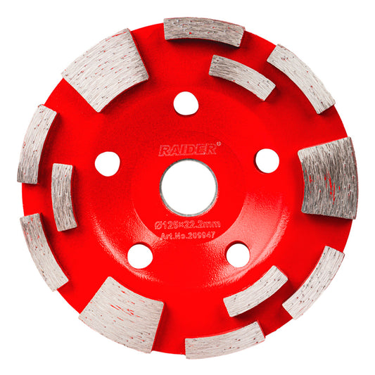 Raider Accessories Disc diamantat oala 125x22.2mm slefuit T12