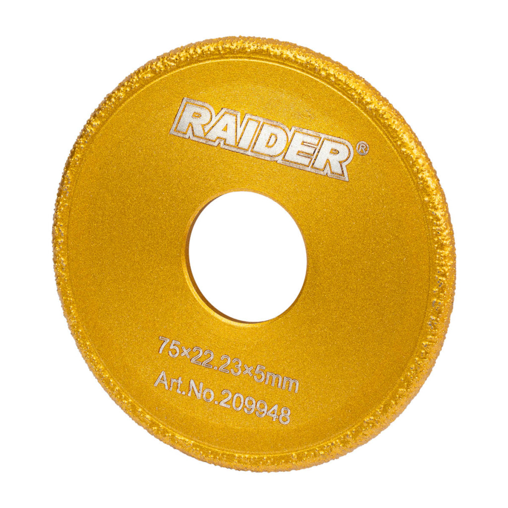 Raider Accessories Disc diamantat 75x22.2x5mm muchii U ceramica