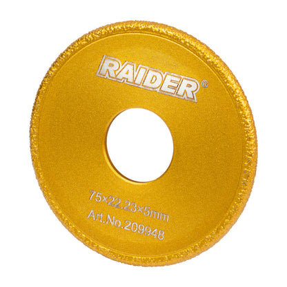Raider Accessories Disc diamantat 75x22.2x5mm muchii U ceramica