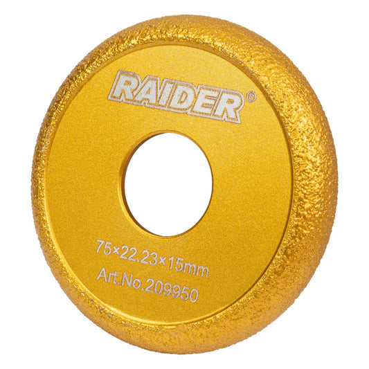 Raider Accessories Disc diamantat rectificat 75x22.2x15mm muchii U intors ceramica