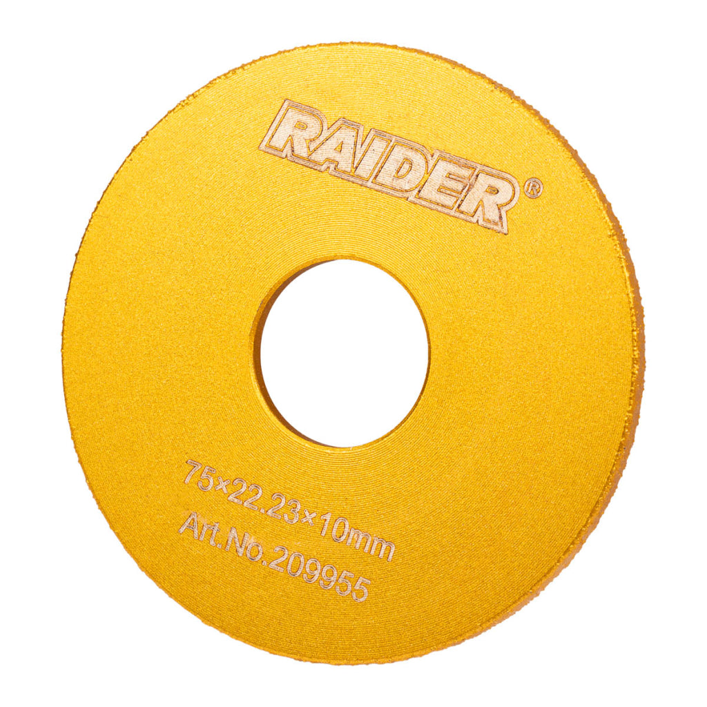 Raider Accessories Disc diamantat 75x22.2x10mm muchii semirotunde ceramica