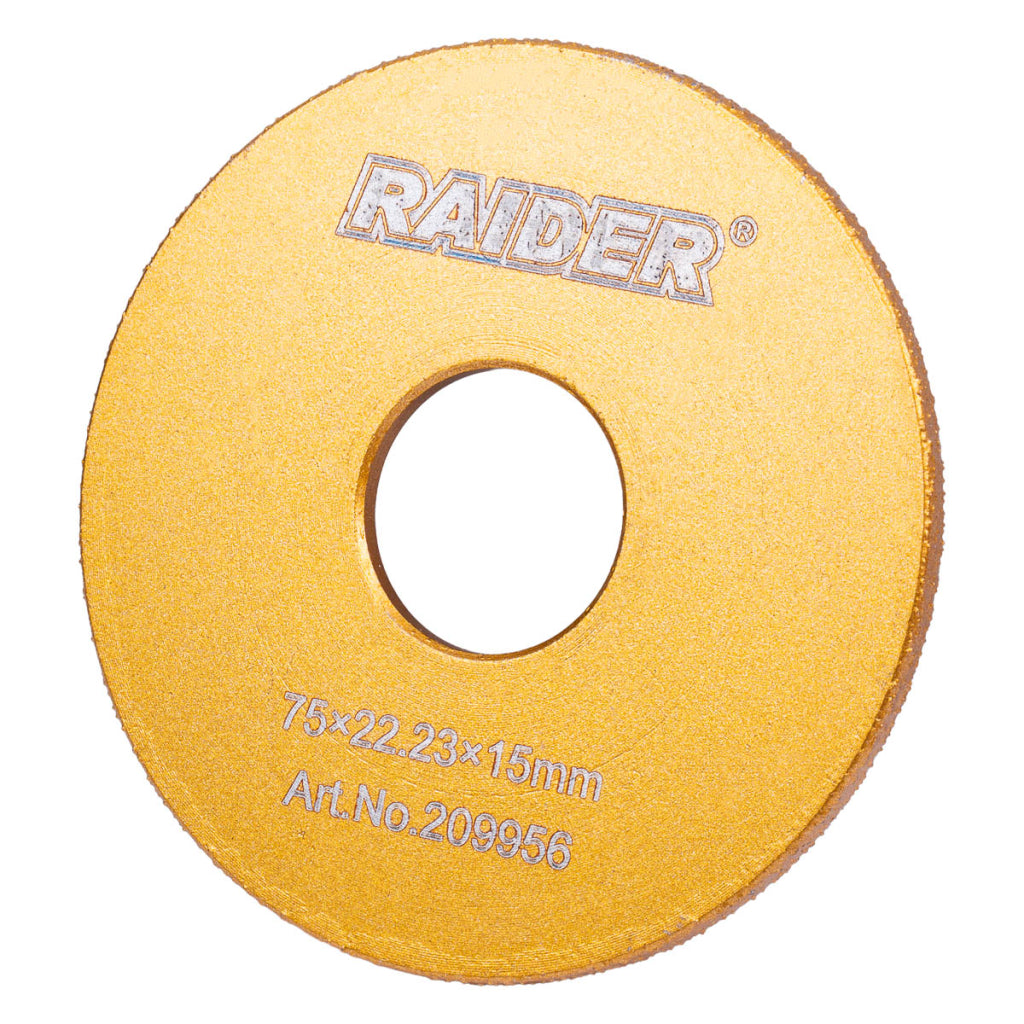Raider Accessories Disc diamantat 75x22.2x15mm muchii semirotunde ceramica