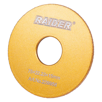 Raider Accessories Disc diamantat 75x22.2x15mm muchii semirotunde ceramica