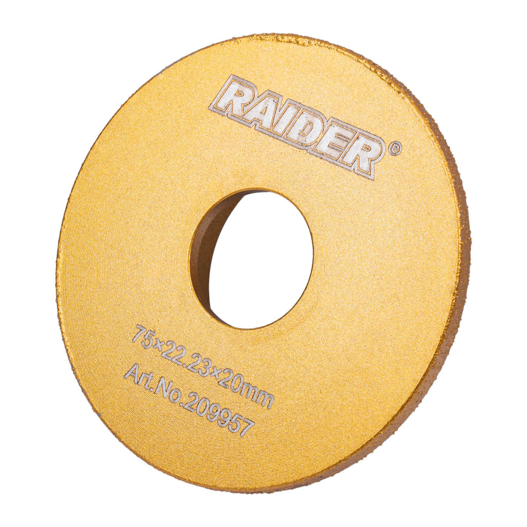 Raider Accessories Disc diamantat 75x22.2x20mm muchii semirotunde ceramica