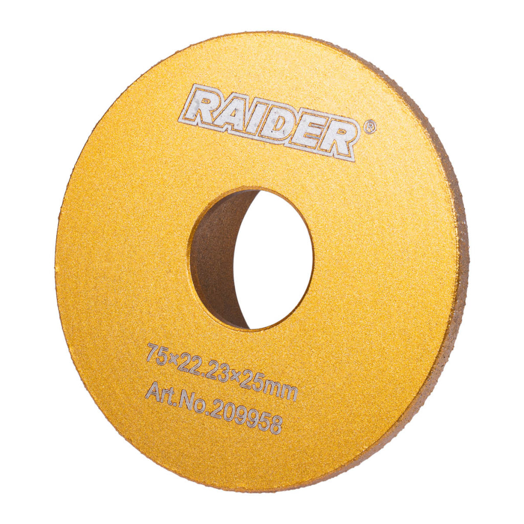 Raider Accessories Disc diamantat 75x22.2x25mm muchii semirotunde ceramica