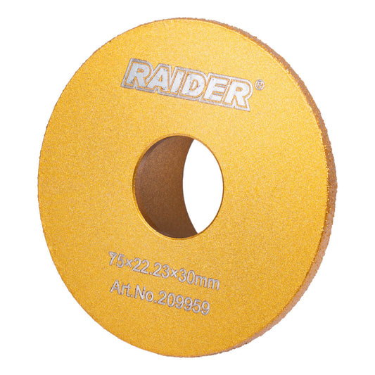 Raider Accessories Disc diamantat rectificat 75x22.2x30mm muchii L rotunjit ceramica